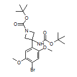 3-(4-Bromo-2,5-dimethoxyphenyl)-N,1-di-Boc-3-aminoazetidine