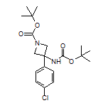 N,1-Di-Boc-3-amino-3-(4-chlorophenyl)azetidine