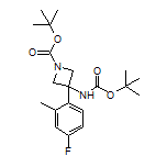 N,1-Di-Boc-3-amino-3-(4-fluoro-2-methylphenyl)azetidine
