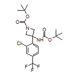 N,1-Di-Boc-3-amino-3-[2-chloro-4-(trifluoromethyl)phenyl]azetidine