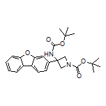 N,1-Di-Boc-3-amino-3-(dibenzo[b,d]furan-3-yl)azetidine