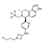 N-[1-(3-Fluoropropyl)-3-azetidinyl]-6-[(6S,8R)-8-methyl-7-(2,2,2-trifluoroethyl)-6,7,8,9-tetrahydro-3H-pyrazolo[4,3-f]isoquinolin-6-yl]pyridin-3-amine