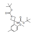 N,1-Di-Boc-3-amino-3-(2-methoxy-5-methylphenyl)azetidine