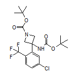 N,1-Di-Boc-3-amino-3-[5-chloro-2-(trifluoromethyl)phenyl]azetidine
