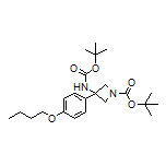 N,1-Di-Boc-3-amino-3-(4-butoxyphenyl)azetidine