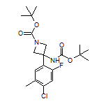 N,1-Di-Boc-3-amino-3-(4-chloro-2-fluoro-5-methylphenyl)azetidine
