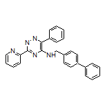 N-(4-Biphenylylmethyl)-6-phenyl-3-(2-pyridyl)-1,2,4-triazin-5-amine