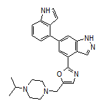 2-[6-(4-Indolyl)-4-indazolyl]-5-[(4-isopropyl-1-piperazinyl)methyl]oxazole