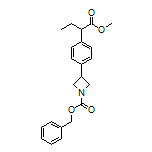 Methyl 2-[4-(1-Cbz-3-azetidinyl)phenyl]butanoate