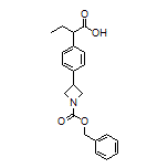 2-[4-(1-Cbz-3-azetidinyl)phenyl]butanoic Acid