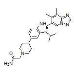 2-[4-[2-(7,8-Dimethyl-[1,2,4]triazolo[1,5-a]pyridin-6-yl)-3-isopropyl-5-indolyl]-1-piperidyl]acetamide