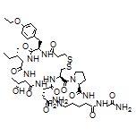 (S)-N-[(S)-5-Amino-1-[(2-amino-2-oxoethyl)amino]-1-oxo-2-pentyl]-1-[(4R,7S,10S,13S,16R)-7-(2-amino-2-oxoethyl)-13-[(S)-sec-butyl]-16-(4-ethoxybenzyl)-10-[(R)-1-hydroxyethyl]-6,9,12,15,18-pentaoxo-1,2-dithia-5,8,11,14,17-pentaazacycloicosane-4-carbonyl]pyrrolidine-2-carboxamide
