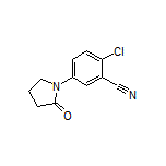 2-Chloro-5-(2-oxo-1-pyrrolidinyl)benzonitrile