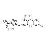 5-Amino-1-[3,5-dichloro-4-(4-chlorobenzoyl)benzyl]-1H-1,2,3-triazole-4-carboxamide