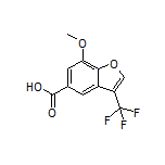 7-Methoxy-3-(trifluoromethyl)benzofuran-5-carboxylic Acid