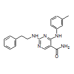 2-(Phenethylamino)-4-(m-tolylamino)pyrimidine-5-carboxamide