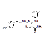 2-[(4-Hydroxyphenethyl)amino]-4-(m-tolylamino)pyrimidine-5-carboxamide