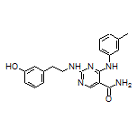 2-[(3-Hydroxyphenethyl)amino]-4-(m-tolylamino)pyrimidine-5-carboxamide