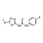 1-(4-Fluorophenyl)-3-[5-(methylthio)-1,3,4-thiadiazol-2-yl]urea