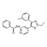 N-[4-[2-Ethyl-4-(m-tolyl)-5-thiazolyl]-2-pyridyl]benzamide