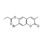 7-Bromo-3-methyl-2-oxo-2H-chromen-6-yl Propionate
