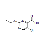 5-Bromo-2-(ethylthio)pyrimidine-4-carboxylic Acid