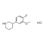 3-(4-Fluoro-3-methoxyphenyl)piperidine Hydrochloride