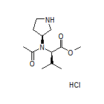 Methyl (R)-3-Methyl-2-[N-[(S)-3-pyrrolidinyl]acetamido]butanoate Hydrochloride