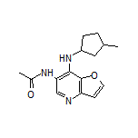 N-[7-[(3-Methylcyclopentyl)amino]furo[3,2-b]pyridin-6-yl]acetamide