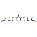 2,2’-[[(1E,1’E)-(2-Oxocyclohexane-1,3-diylidene)bis(methanylylidene)]bis(4,1-phenylene)]dipropanoic Acid