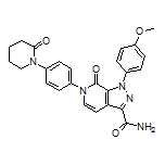 1-(4-Methoxyphenyl)-7-oxo-6-[4-(2-oxopiperidin-1-yl)phenyl]-6,7-dihydro-1H-pyrazolo[3,4-c]pyridine-3-carboxamide