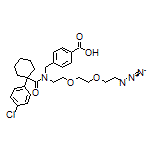 4-[[N-[2-[2-(2-Azidoethoxy)ethoxy]ethyl]-1-(4-chlorophenyl)cyclohexanecarboxamido]methyl]benzoic Acid