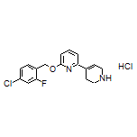6-[(4-Chloro-2-fluorobenzyl)oxy]-1’,2’,3’,6’-tetrahydro-2,4’-bipyridine Hydrochloride