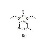 Diethyl (6-Bromo-5-methyl-3-pyridyl)phosphonate