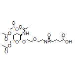 5-[[2-[2-[[(2R,3R,4R,5R,6R)-3-Acetamido-4,5-diacetoxy-6-(acetoxymethyl)tetrahydro-2H-pyran-2-yl]oxy]ethoxy]ethyl]amino]-5-oxopentanoic Acid