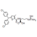 (S)-2-[5-[Bis(4-chlorophenyl)methyl]-3-methylthiophene-2-carboxamido]-5-guanidinopentanoic Acid
