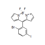 10-(2-Bromo-5-iodophenyl)-5,5-difluoro-5H-dipyrrolo[1,2-c:2’,1’-f][1,3,2]diazaborinin-4-ium-5-uide
