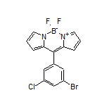 10-(3-Bromo-5-chlorophenyl)-5,5-difluoro-5H-dipyrrolo[1,2-c:2’,1’-f][1,3,2]diazaborinin-4-ium-5-uide