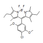 10-(4-Chloro-2,5-dimethoxyphenyl)-2,8-diethyl-5,5-difluoro-1,3,7,9-tetramethyl-5H-dipyrrolo[1,2-c:2’,1’-f][1,3,2]diazaborinin-4-ium-5-uide