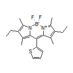 2,8-Diethyl-5,5-difluoro-1,3,7,9-tetramethyl-10-(2-thienyl)-5H-dipyrrolo[1,2-c:2’,1’-f][1,3,2]diazaborinin-4-ium-5-uide