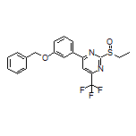 4-[3-(Benzyloxy)phenyl]-2-(ethylsulfinyl)-6-(trifluoromethyl)pyrimidine