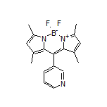 5,5-Difluoro-1,3,7,9-tetramethyl-10-(3-pyridyl)-5H-dipyrrolo[1,2-c:2’,1’-f][1,3,2]diazaborinin-4-ium-5-uide