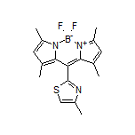 5,5-Difluoro-1,3,7,9-tetramethyl-10-(4-methyl-2-thiazolyl)-5H-dipyrrolo[1,2-c:2’,1’-f][1,3,2]diazaborinin-4-ium-5-uide