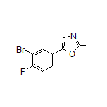 5-(3-Bromo-4-fluorophenyl)-2-methyloxazole