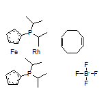 1,1’-Bis(di-i-propylphosphino)ferrocene(1,5-cyclooctadiene)rhodium(I) Tetrafluoroborate