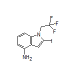 4-Amino-2-iodo-1-(2,2,2-trifluoroethyl)indole