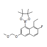 8-Ethyl-7-fluoro-3-(methoxymethoxy)naphthalene-1-boronic Acid Pinacol Ester