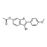 3-Bromo-2-(4-methoxyphenyl)-6-benzothienyl Acetate