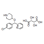 (S)-2-[(4-Chlorophenyl)(4-piperidyloxy)methyl]pyridine (2R,3R)-2,3-Dihydroxysuccinate