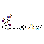 N-(5-Cyclobutyl-3-pyrazolyl)-2-[4-[[5-[[2-(2,6-dioxo-3-piperidyl)-1,3-dioxo-4-isoindolinyl]oxy]pentyl]oxy]phenyl]acetamide